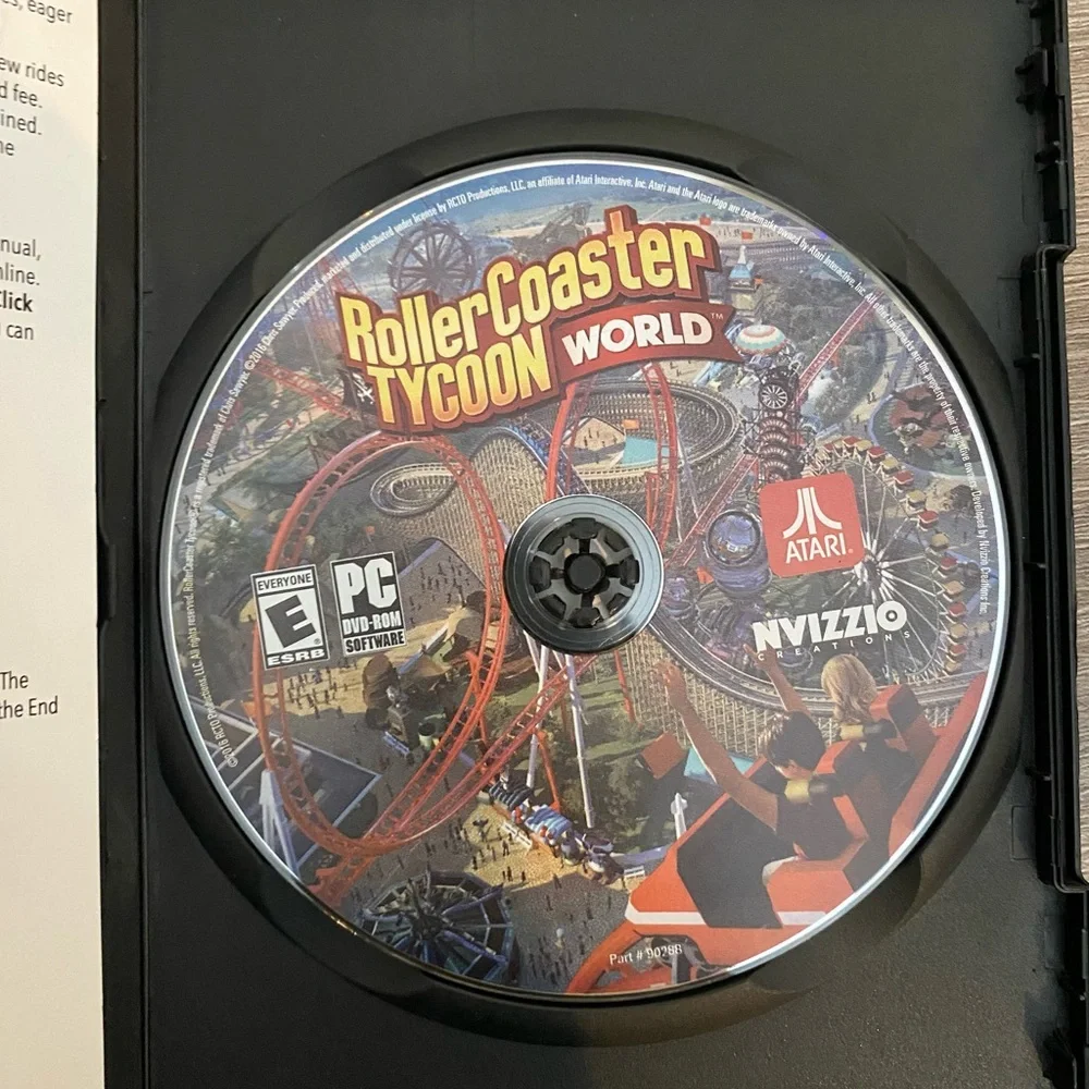 RollerCoaster Tycoon World PC Game - Vibrant Red and Yellow